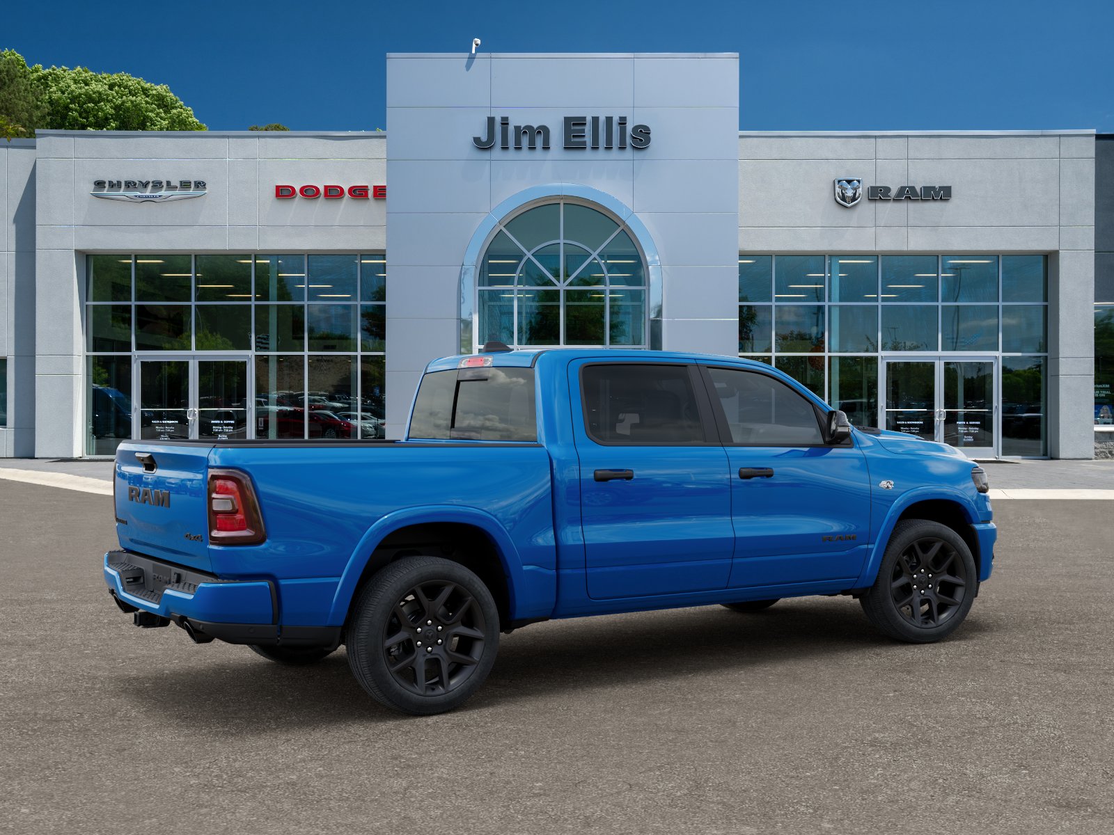 New 2026 Hydro Blue Pearl-Coat Exterior Paint RAM Laramie image 30