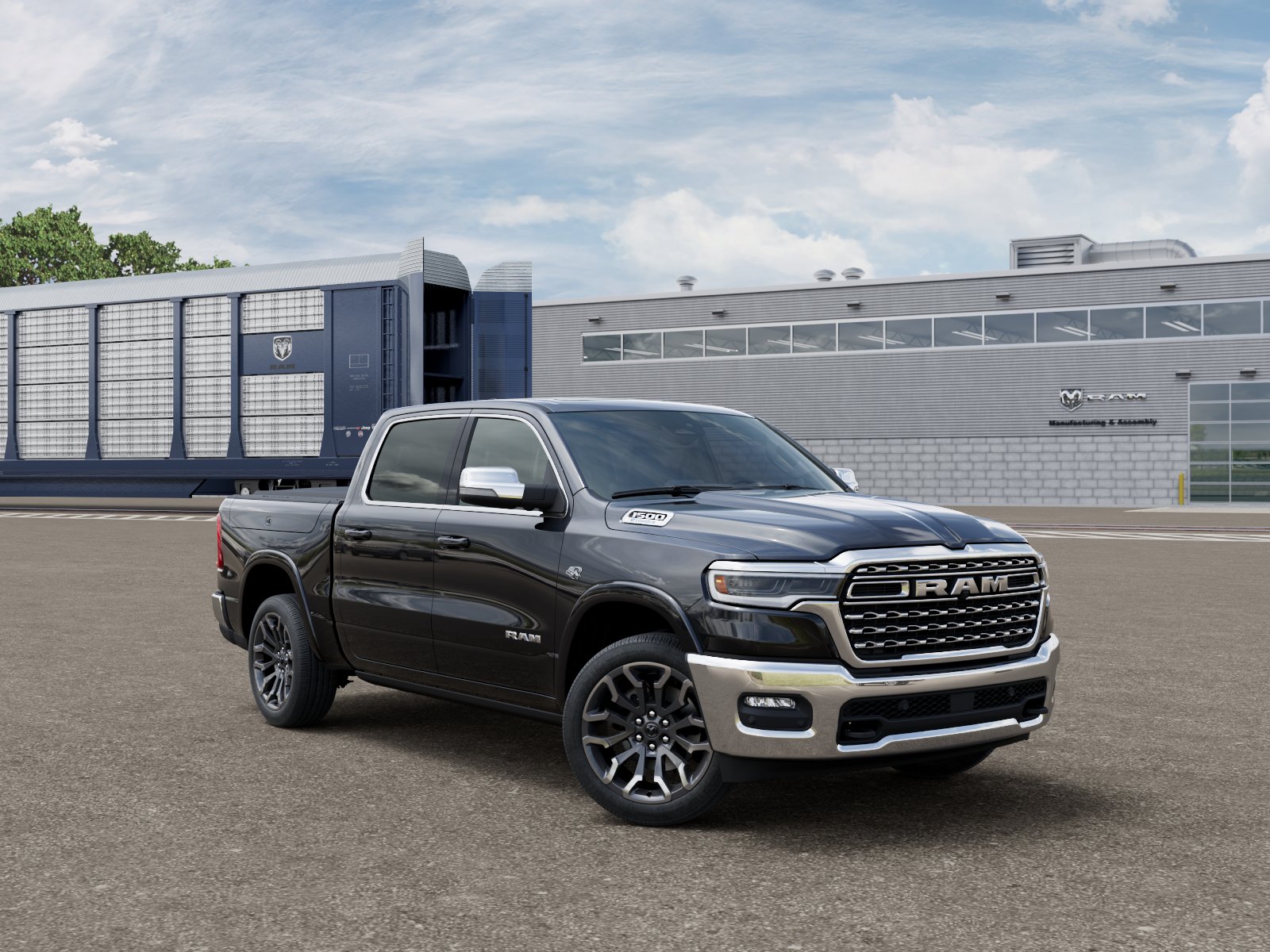 New 2026 Diamond Black Crystal Pearl-Coat Exterior Paint RAM Limited image 3