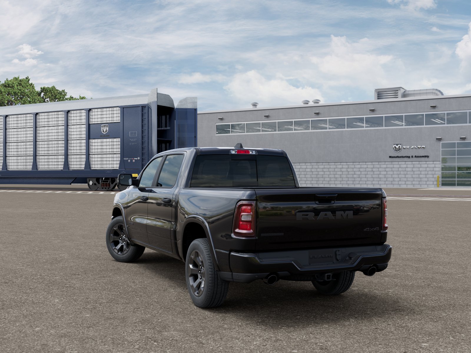 New 2026 Diamond Black Crystal Pearlcoat RAM Big Horn image 4