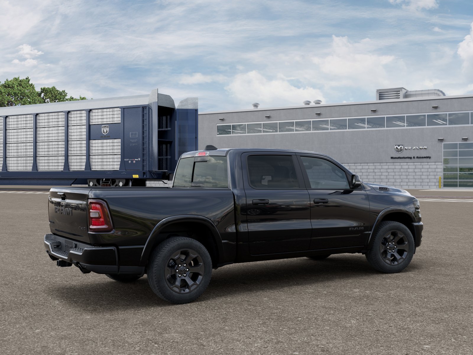 New 2026 Diamond Black Crystal Pearlcoat RAM Big Horn image 5
