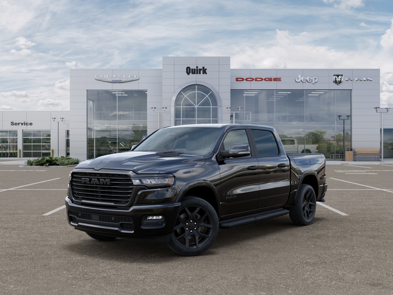 New 2026 Diamond Black Crystal Pearlcoat Ram Laramie image 27