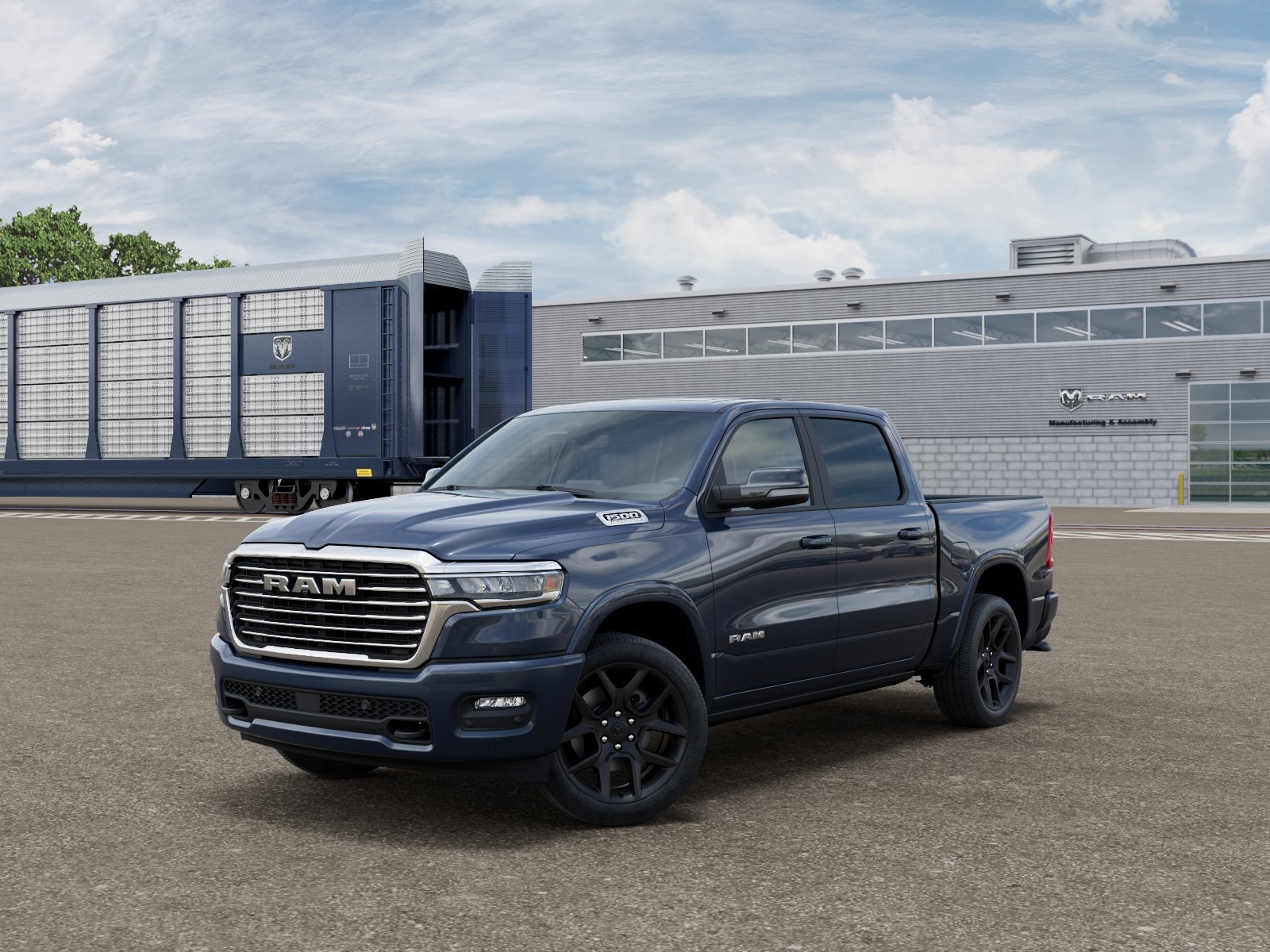 New 2026 Forged Blue Metallic Exterior Paint RAM LARAMIE image 2