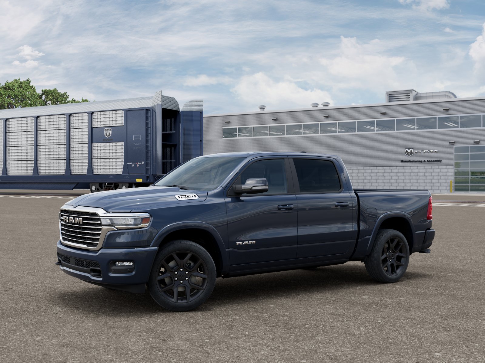 New 2026 Forged Blue Metallic Exterior Paint RAM LARAMIE image 3