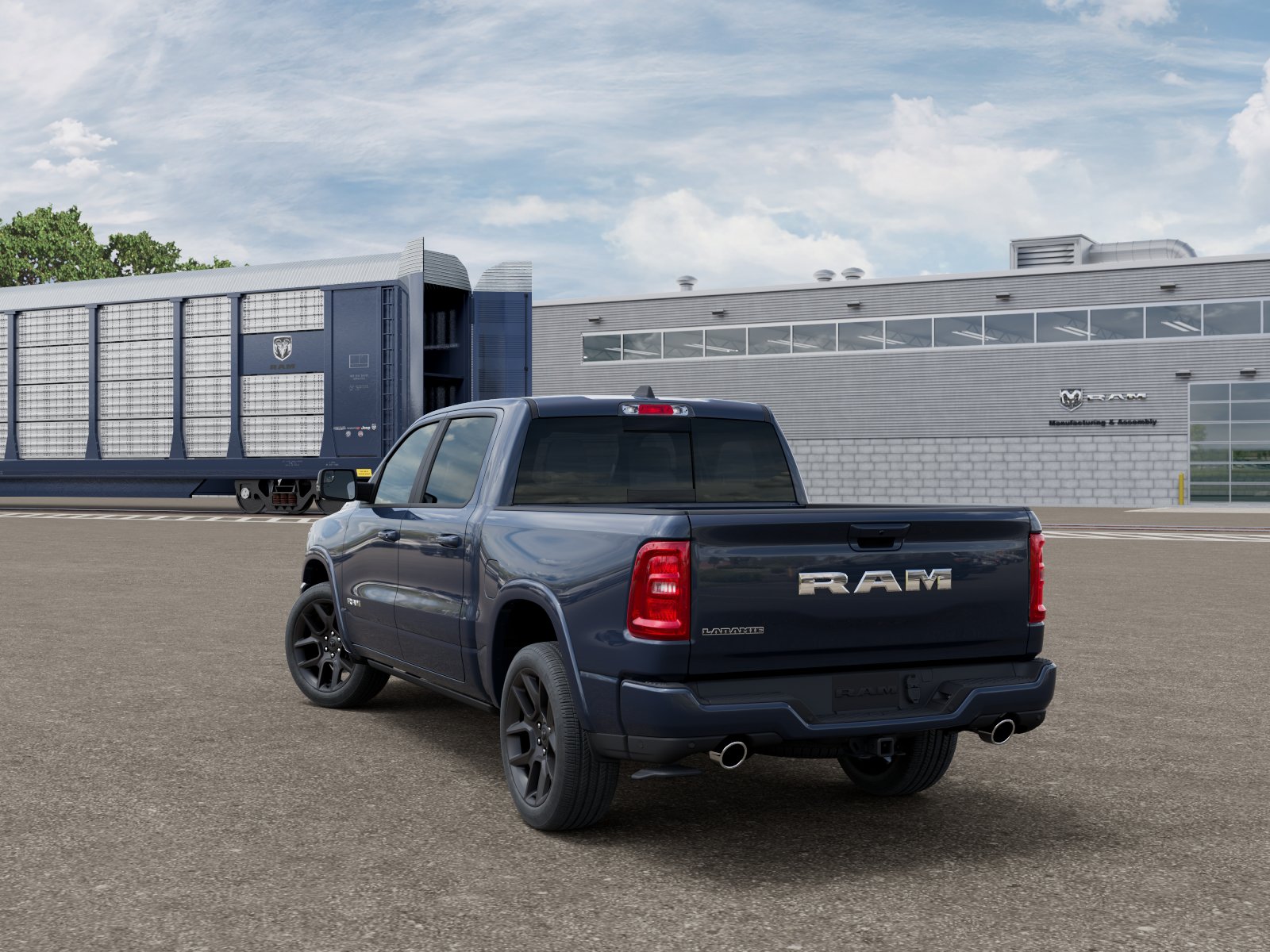 New 2026 Forged Blue Metallic Exterior Paint RAM LARAMIE image 4