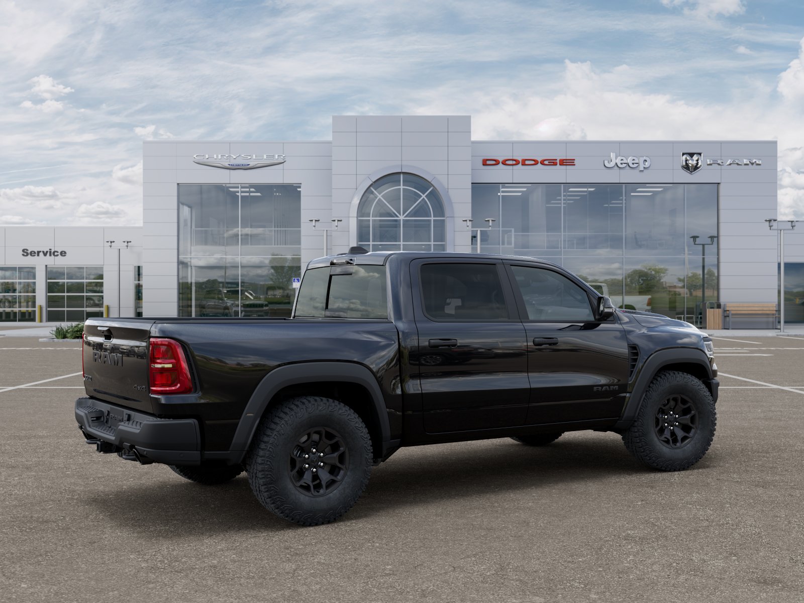 New 2026 Diamond Black Crystal Pearl-Coat Exterior Paint RAM RHO image 30