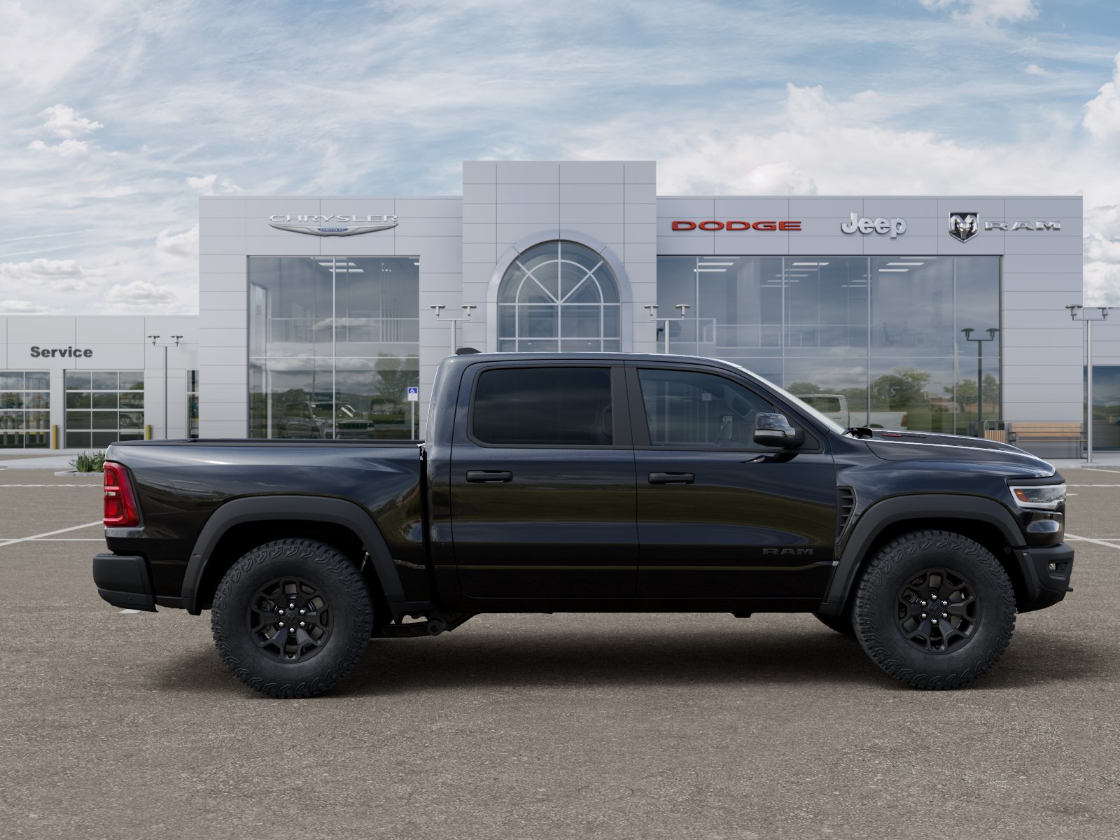 New 2026 Diamond Black Crystal Pearl-Coat Exterior Paint RAM RHO image 47