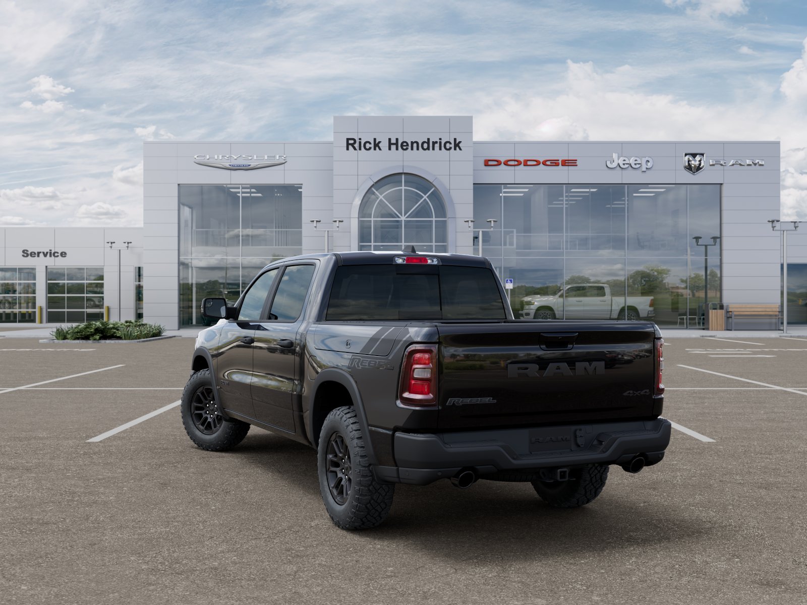 New 2026 Diamond Black Crystal Pearl-Coat Exterior Paint RAM Rebel image 38