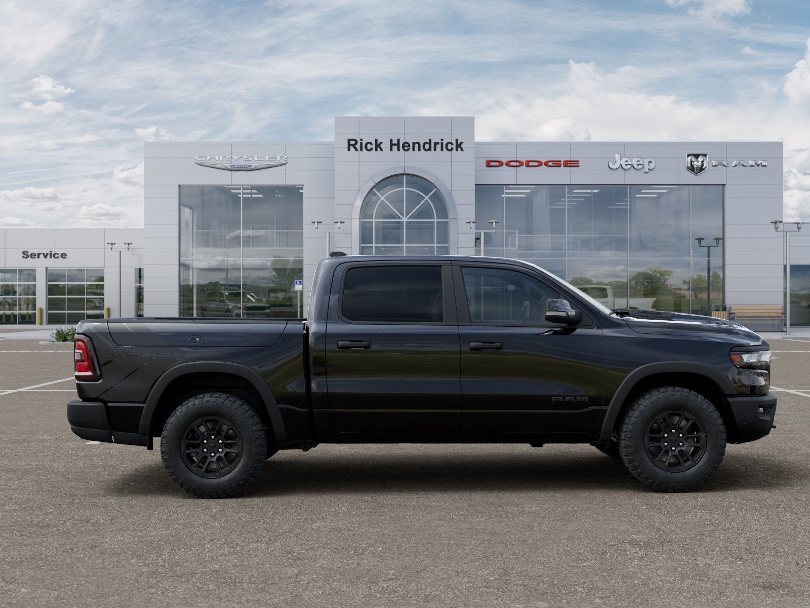 New 2026 Diamond Black Crystal Pearl-Coat Exterior Paint RAM Rebel image 56