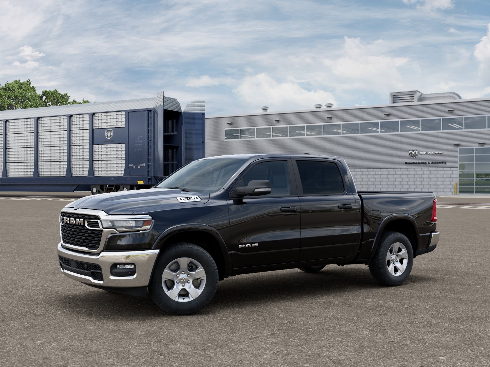 New 2026 Diamond Black Crystal Pearl-Co Ram RAM 1500 BIG HORN CREW CAB 4X4 image 2