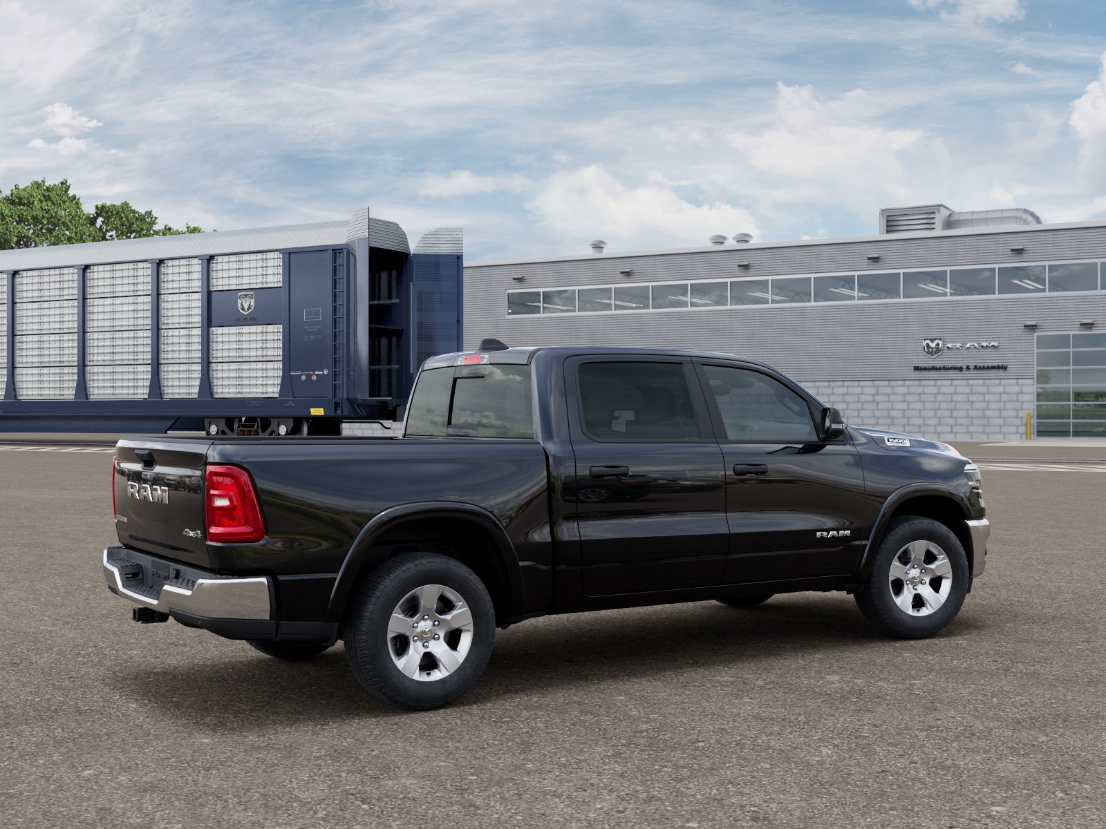 New 2026 Diamond Black Crystal Pearl-Co Ram RAM 1500 BIG HORN CREW CAB 4X4 image 4