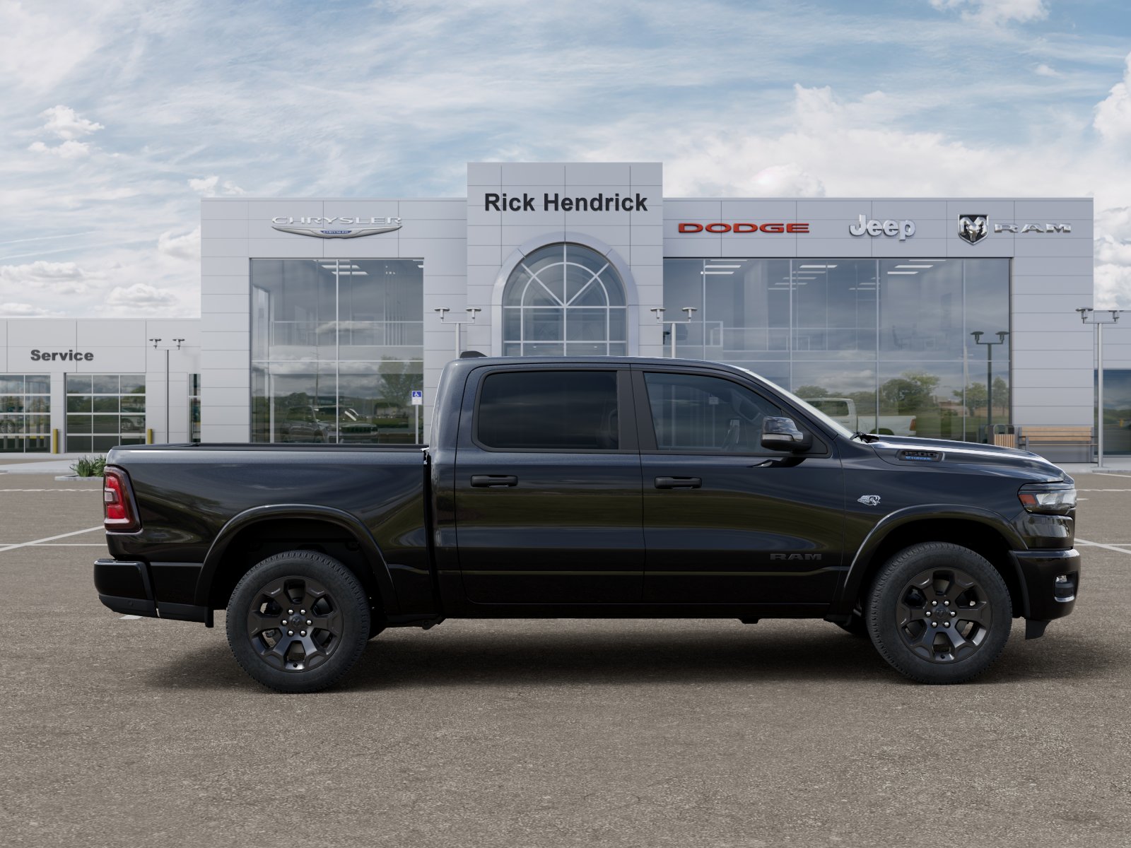 New 2026 Diamond Black Crystal Pearlcoat RAM Big Horn image 56