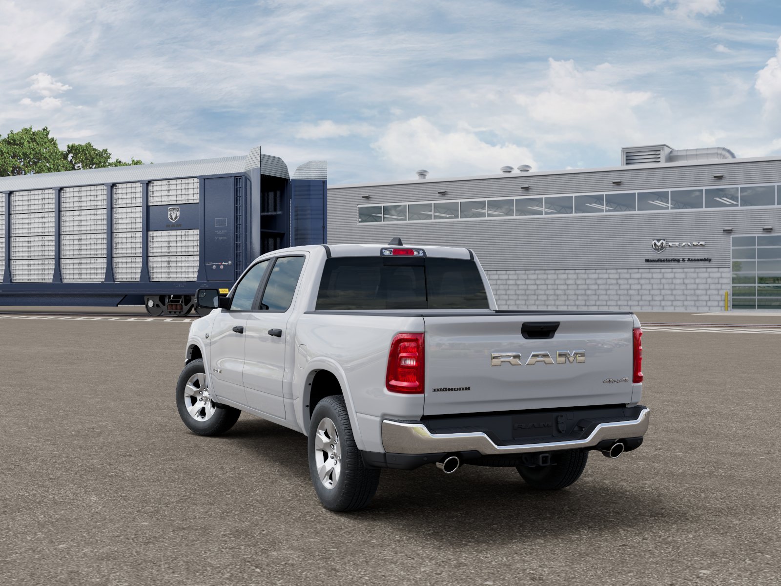 New 2026 Bright White Clear-Coat Exteri Ram RAM 1500 BIG HORN CREW CAB 4X4 image 3