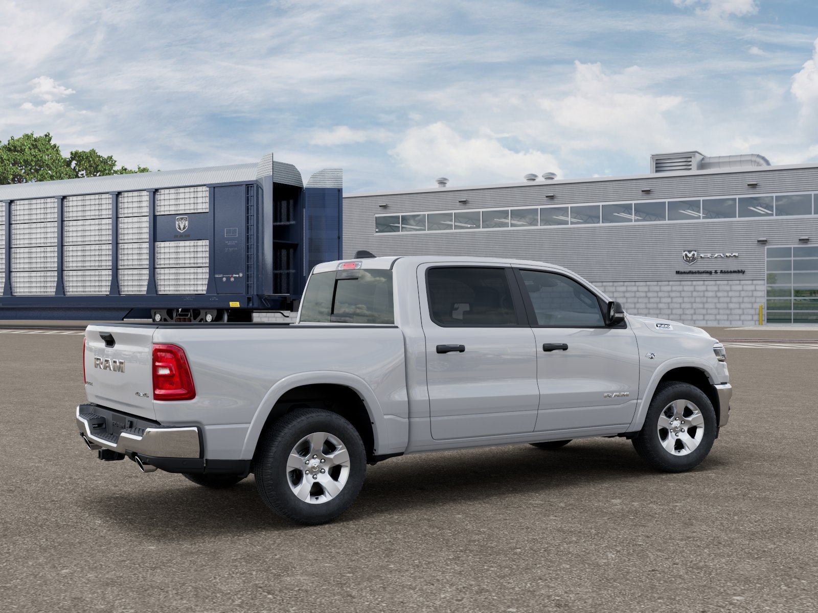New 2026 Bright White Clear-Coat Exteri Ram RAM 1500 BIG HORN CREW CAB 4X4 image 4