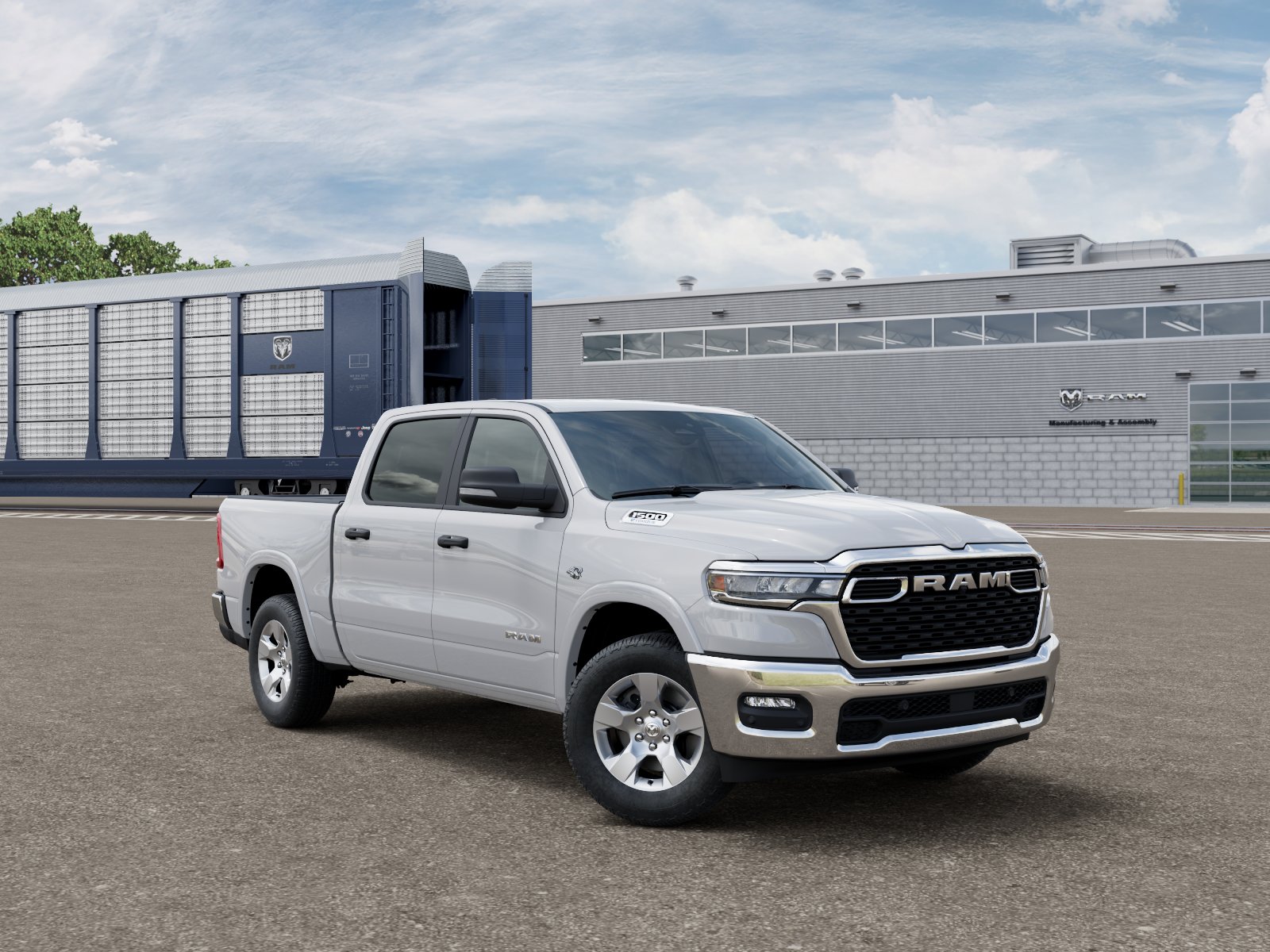 New 2026 Bright White Clear-Coat Exteri Ram RAM 1500 BIG HORN CREW CAB 4X4 image 5