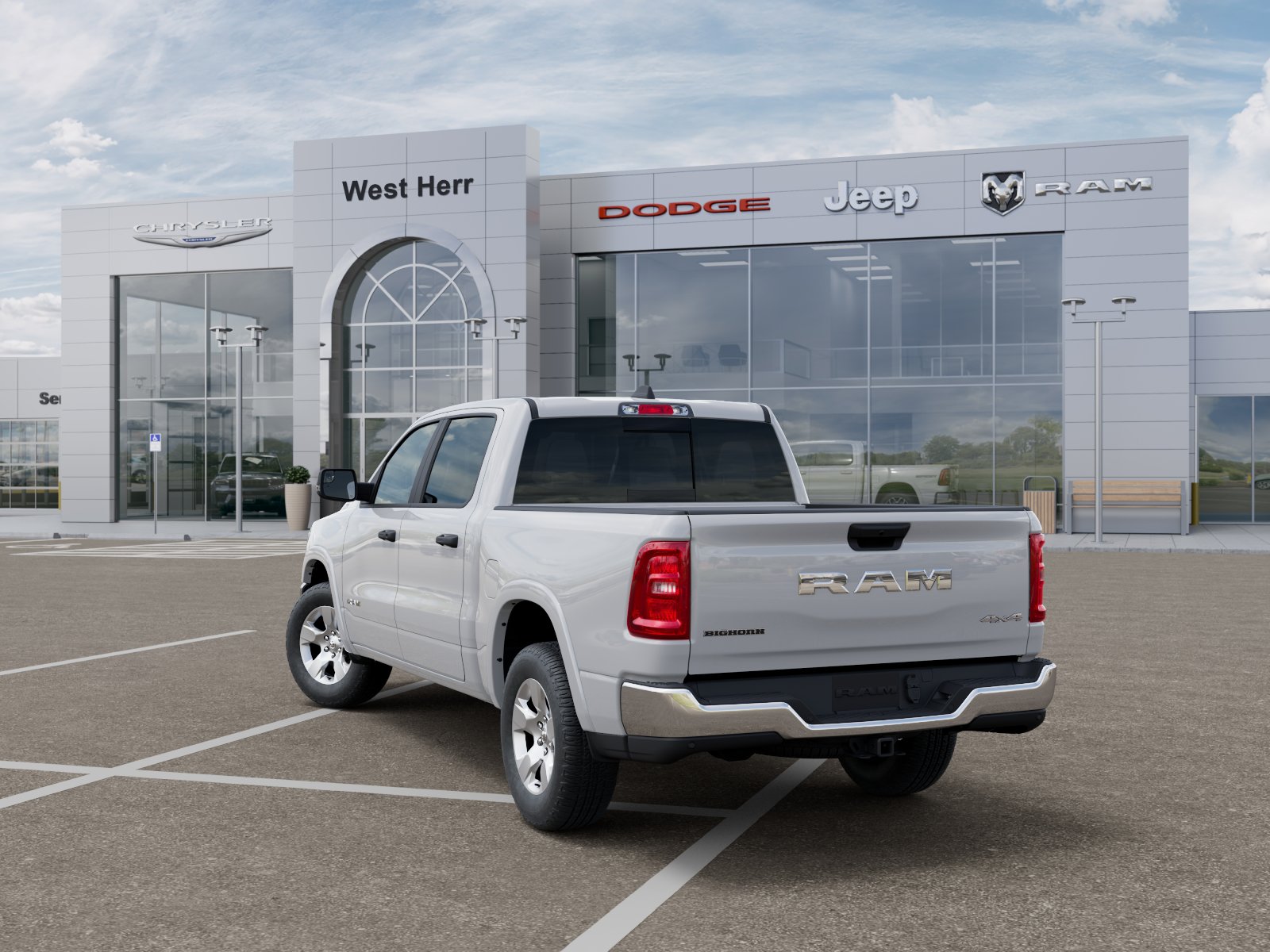 New 2026 Bright White Clear-Coat Exterior Paint RAM RAM 1500 BIG HORN CREW CAB 4X4 image 29