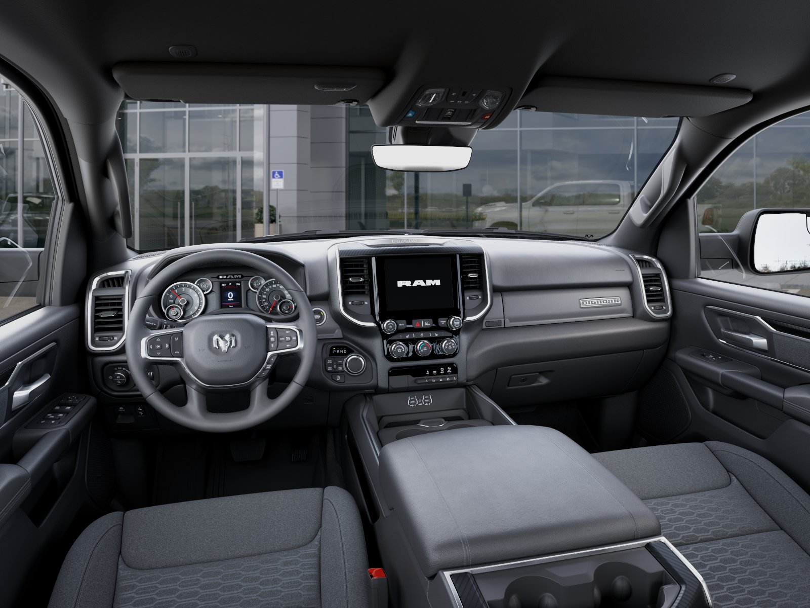 New 2026 Bright White Clear-Coat Exterior Paint RAM RAM 1500 BIG HORN CREW CAB 4X4 image 40