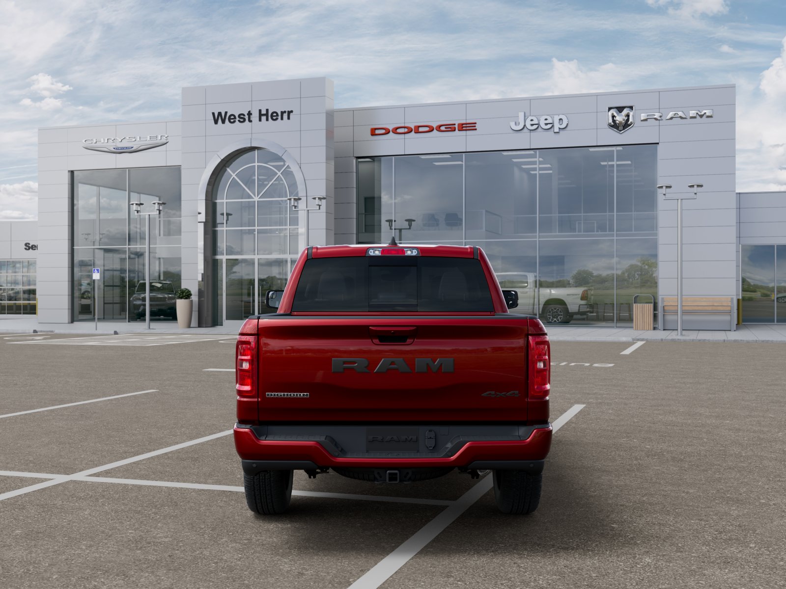 New 2026 Molten Red Pearlcoat Ram Big Horn image 7