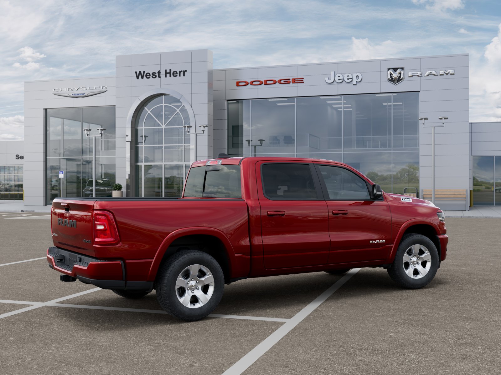New 2026 Molten Red Pearlcoat Ram Big Horn image 4
