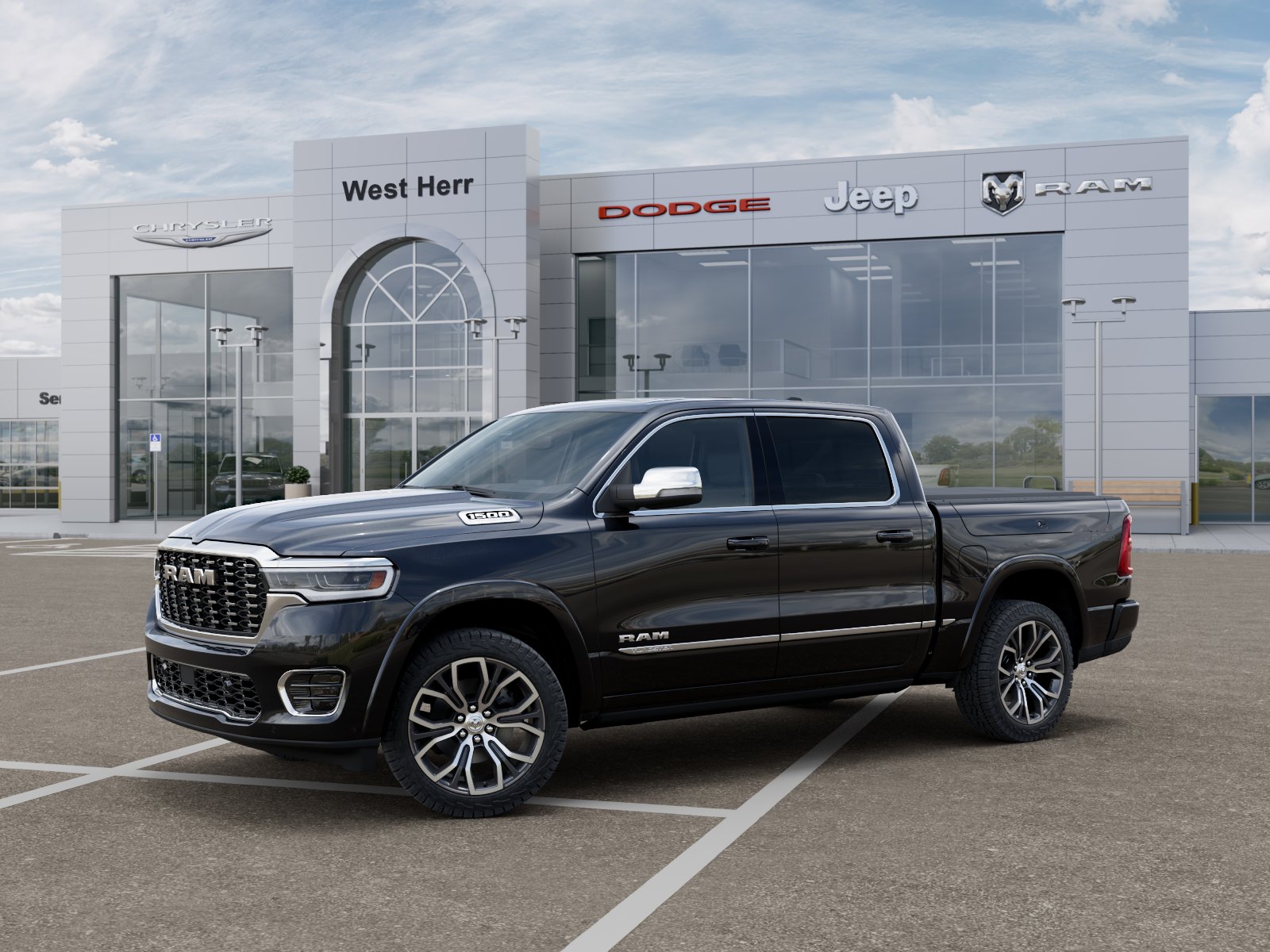 New 2026 Diamond Black Crystal Pearl-Coat Exterior Paint RAM Tungsten image 15