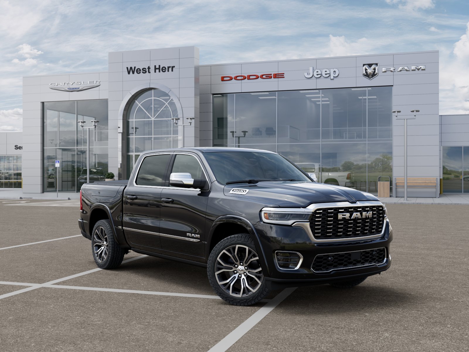 New 2026 Diamond Black Crystal Pearl-Coat Exterior Paint RAM Tungsten image 18
