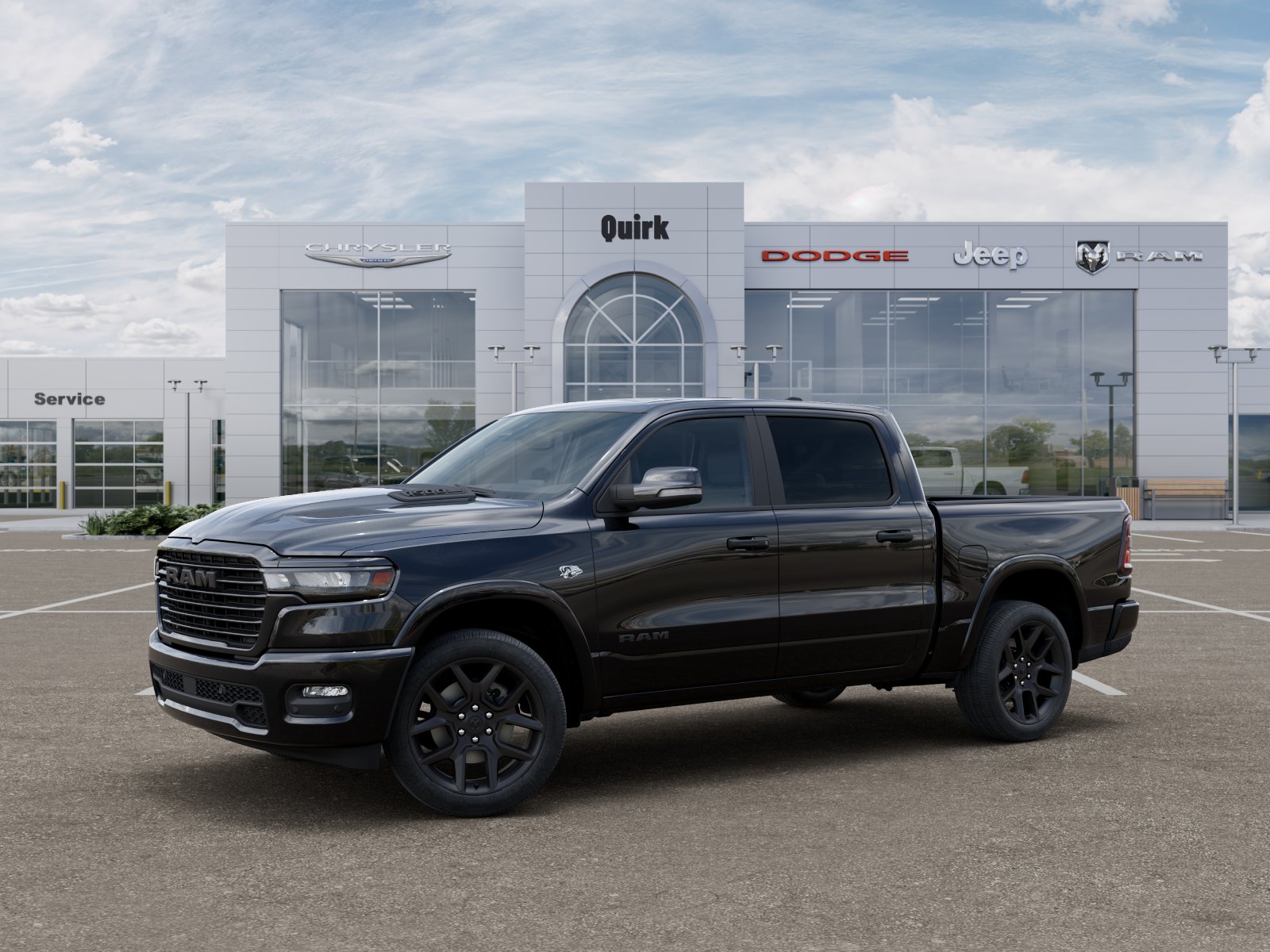 New 2026 Diamond Black Crystal Pearlcoat Ram Laramie image 28
