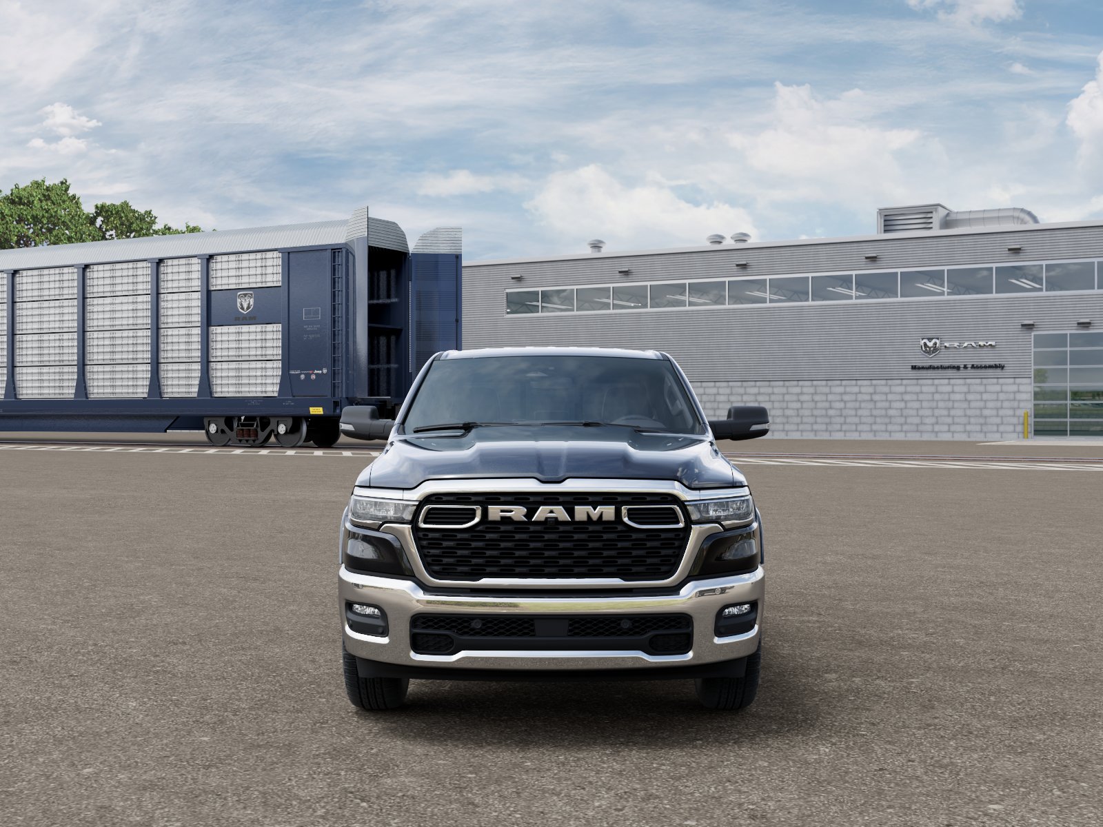 New 2026 Diamond Black Crystal Pearl-Coat Exterior Paint RAM RAM 1500 BIG HORN CREW CAB 4X4 image 106