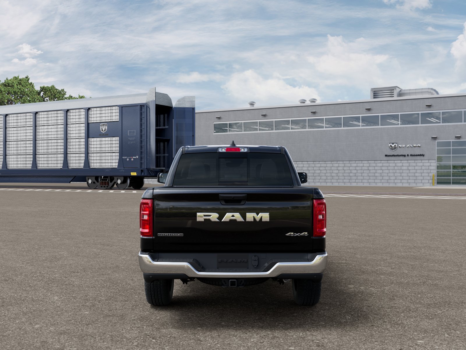New 2026 Diamond Black Crystal Pearl-Coat Exterior Paint RAM RAM 1500 BIG HORN CREW CAB 4X4 image 107