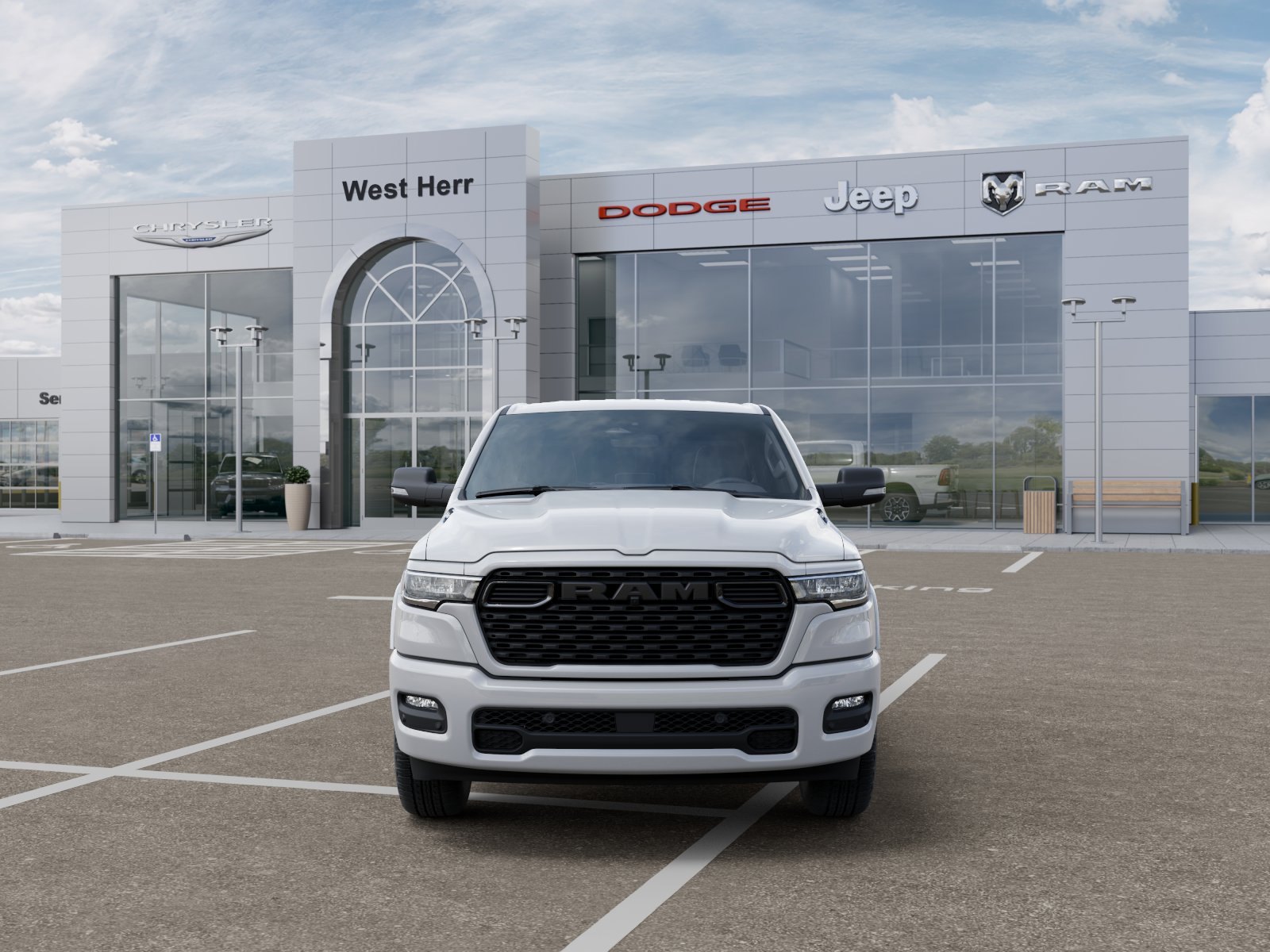 New 2026 Bright White Clear-Coat Exterior Paint RAM RAM 1500 BIG HORN CREW CAB 4X4 image 106