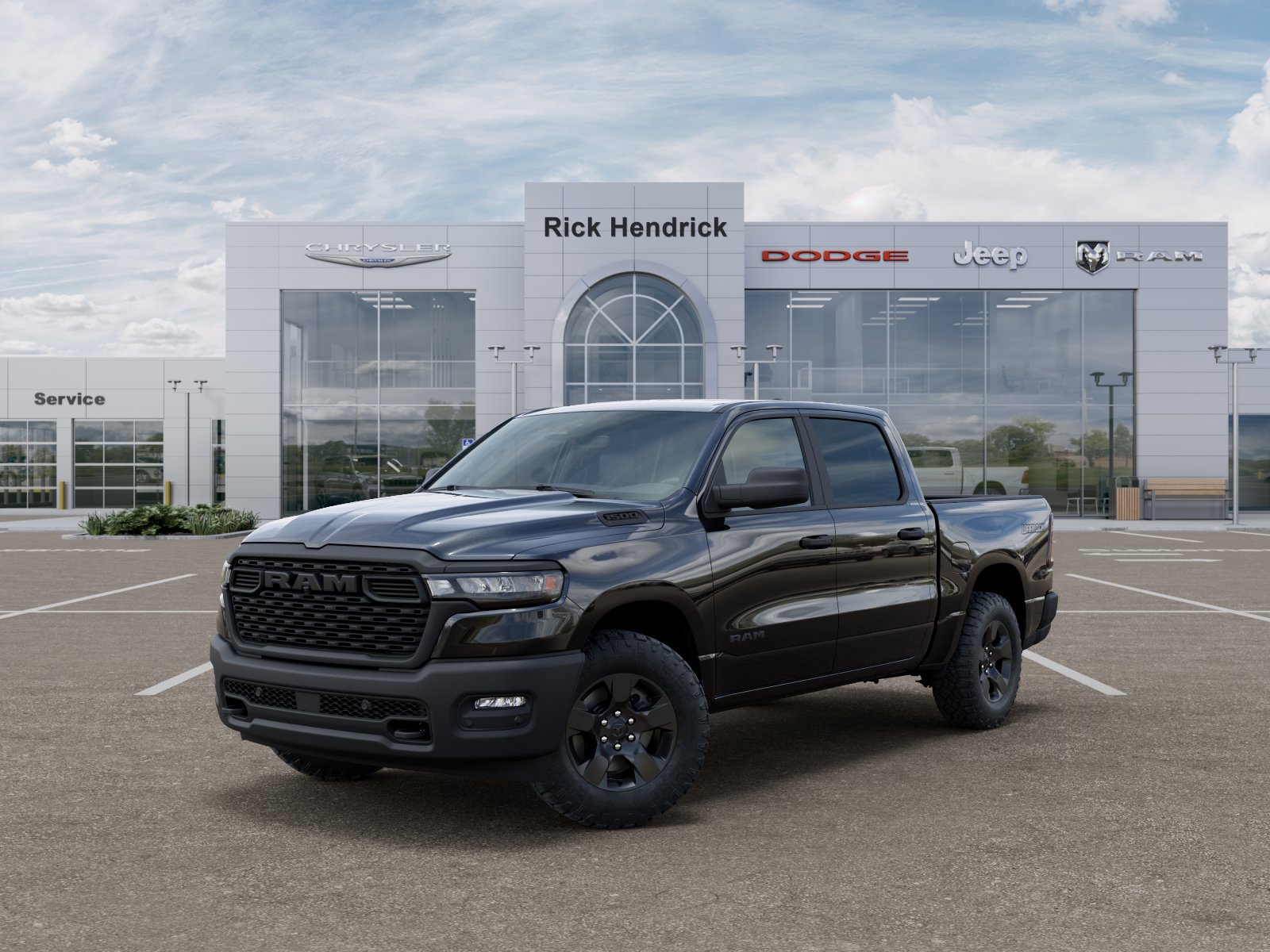 New 2026 Diamond Black Crystal Pearl-Coat Exterior Paint RAM Warlock image 35