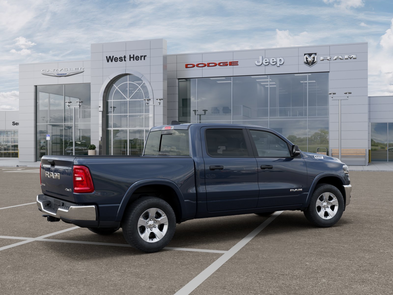 New 2026 Forged Blue Metallic Exterior Paint RAM RAM 1500 BIG HORN CREW CAB 4X4 image 104