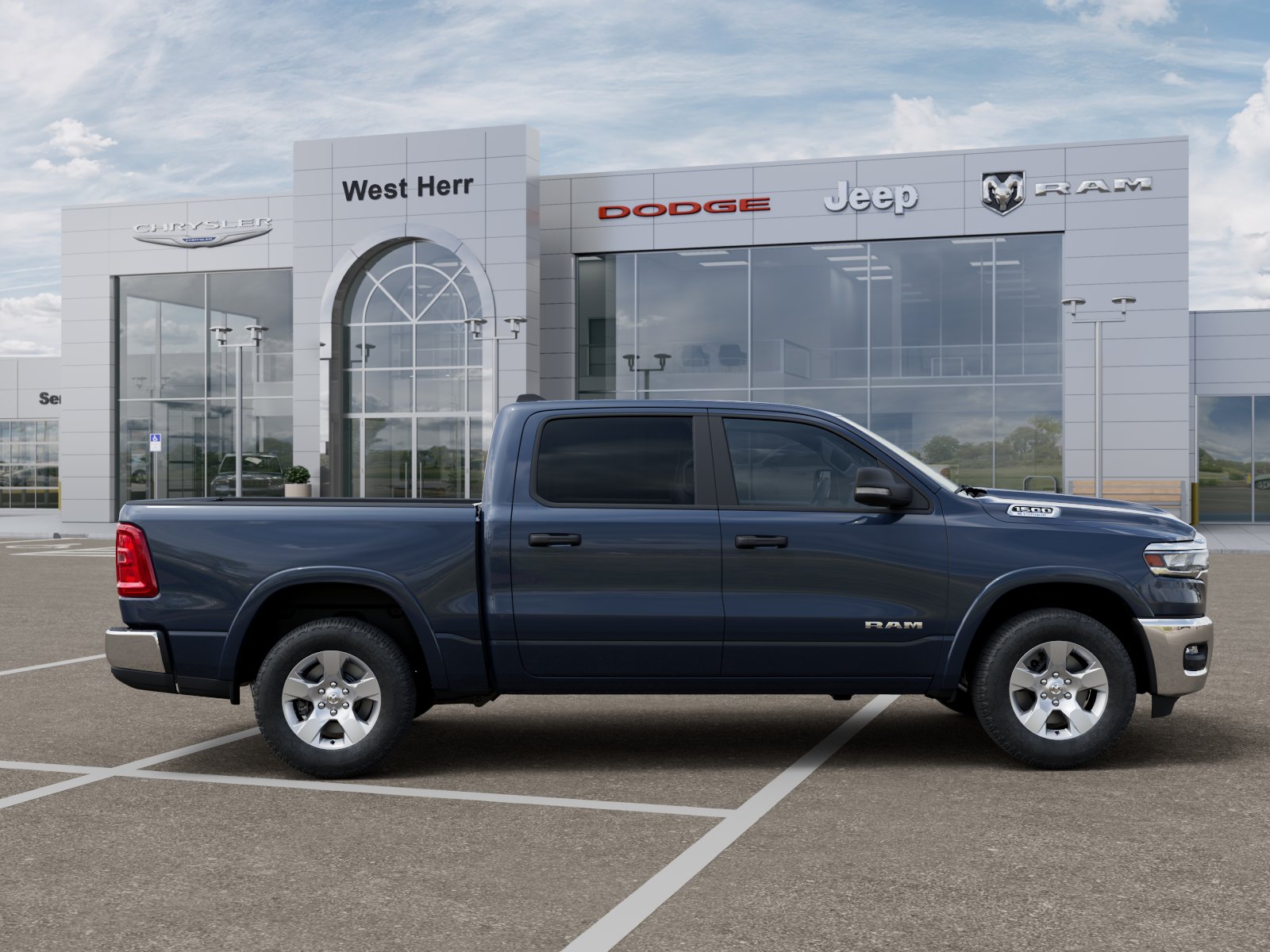 New 2026 Forged Blue Metallic Exterior Paint RAM RAM 1500 BIG HORN CREW CAB 4X4 image 121