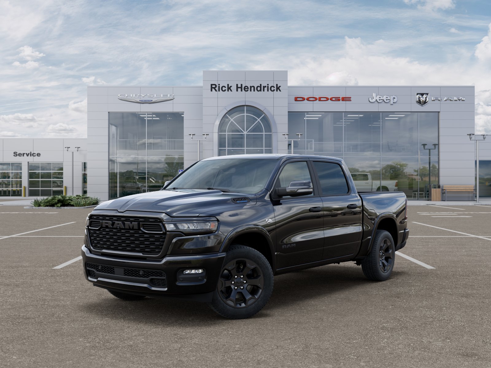 New 2026 Diamond Black Crystal Pearl-Coat Exterior Paint RAM Big Horn image 37