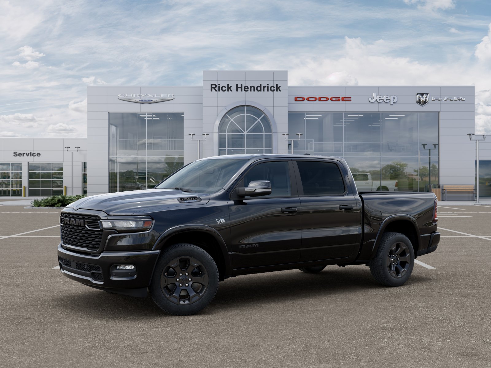 New 2026 Diamond Black Crystal Pearl-Coat Exterior Paint RAM Big Horn image 38