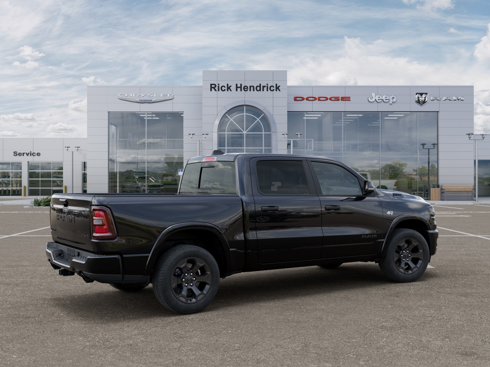 New 2026 Diamond Black Crystal Pearl-Coat Exterior Paint RAM Big Horn image 40