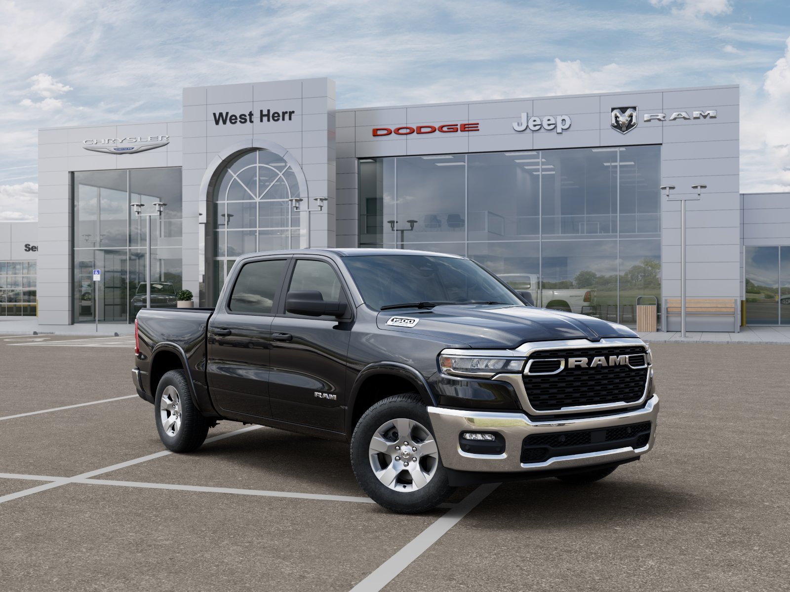 New 2026 Diamond Black Crystal Pearl-Co Ram RAM 1500 BIG HORN CREW CAB 4X4 image 5