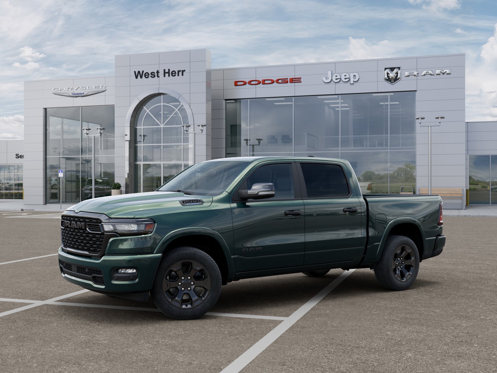 New 2026 Serrano-Green Metallic Exterior Paint RAM Big Horn image 2