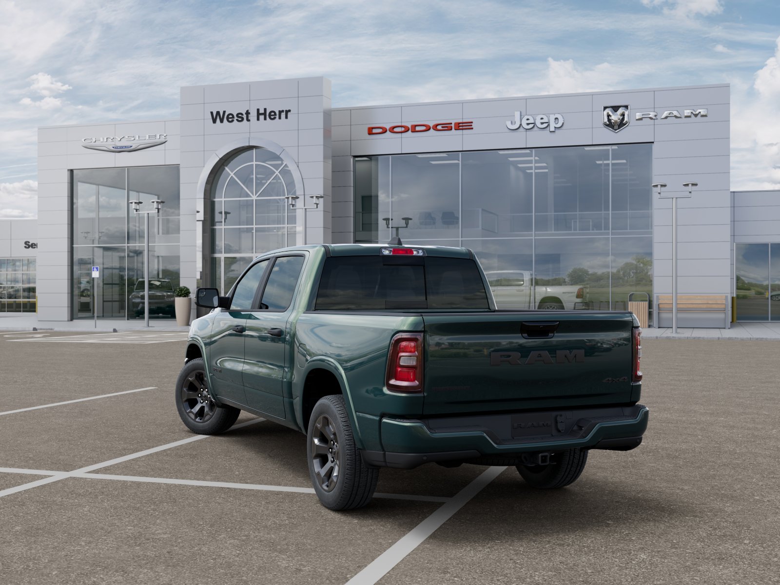 New 2026 Serrano-Green Metallic Exterior Paint RAM Big Horn image 3