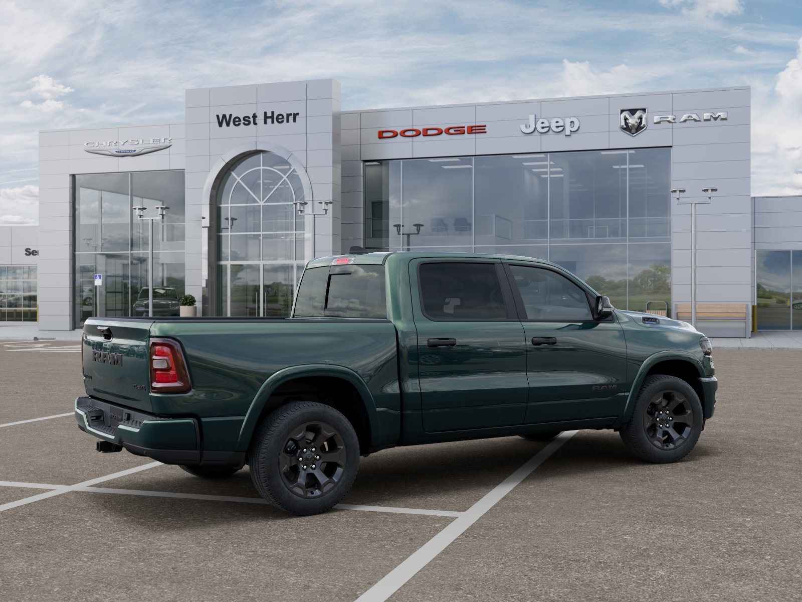 New 2026 Serrano-Green Metallic Exterior Paint RAM Big Horn image 4
