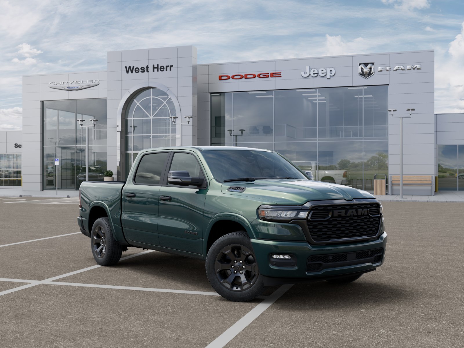 New 2026 Serrano-Green Metallic Exterior Paint RAM Big Horn image 5