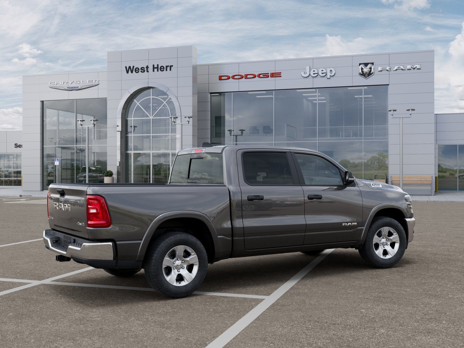 New 2026 Granite Crystal Metallic Clear-Coat Exterior Paint RAM RAM 1500 BIG HORN CREW CAB 4X4 image 30
