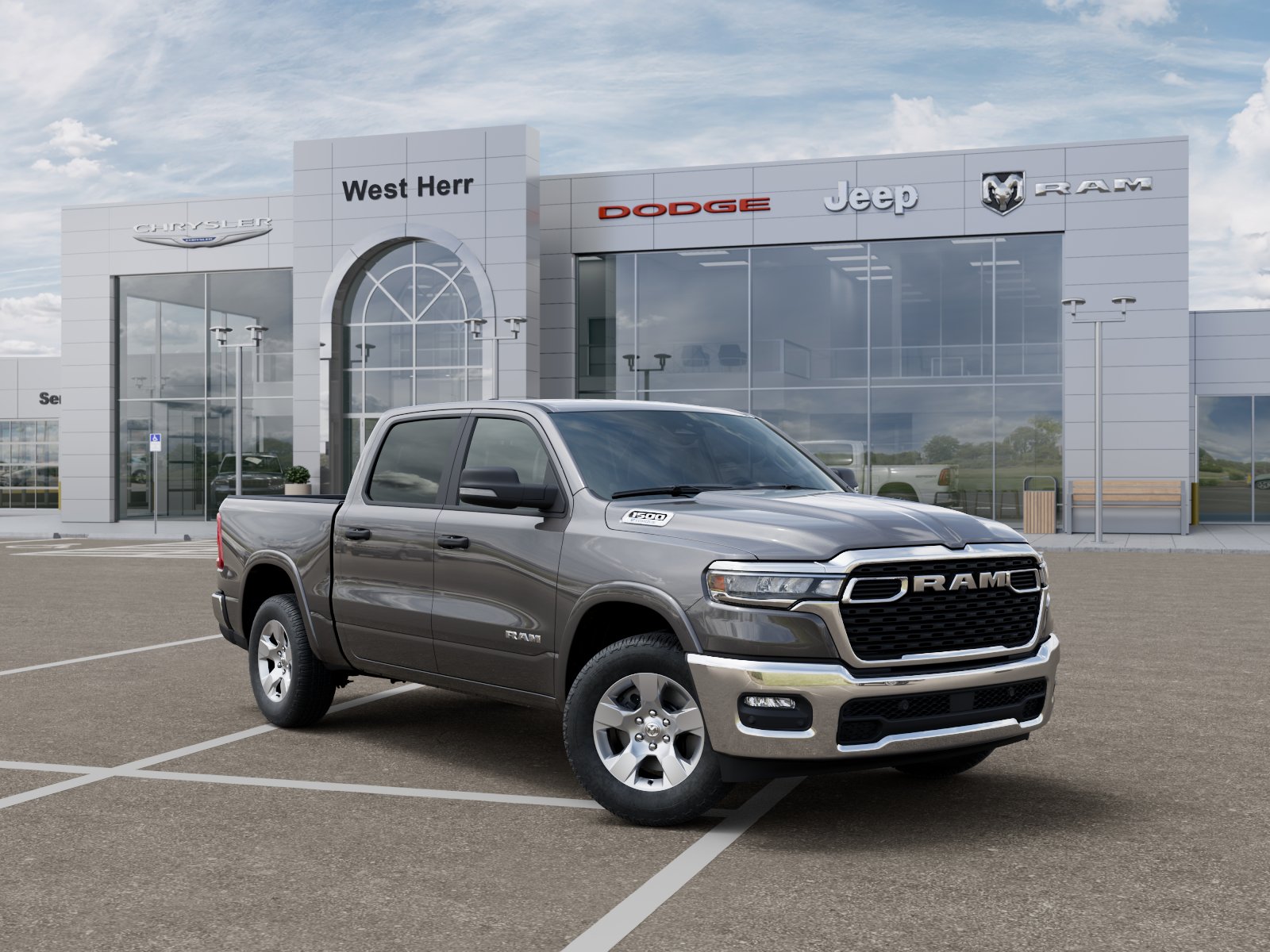 New 2026 Granite Crystal Metallic Clear-Coat Exterior Paint RAM RAM 1500 BIG HORN CREW CAB 4X4 image 31