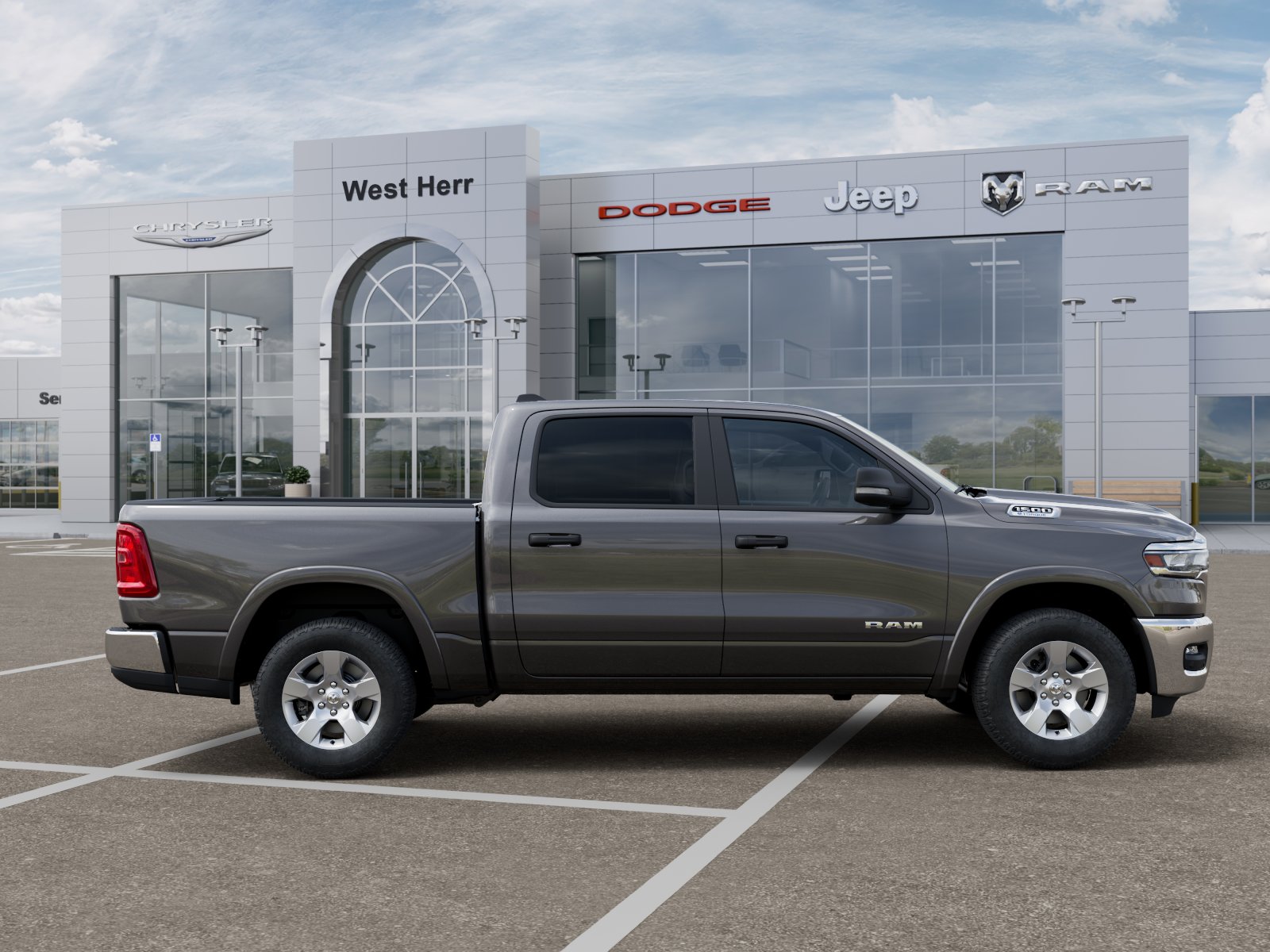 New 2026 Granite Crystal Metallic Clear-Coat Exterior Paint RAM RAM 1500 BIG HORN CREW CAB 4X4 image 47