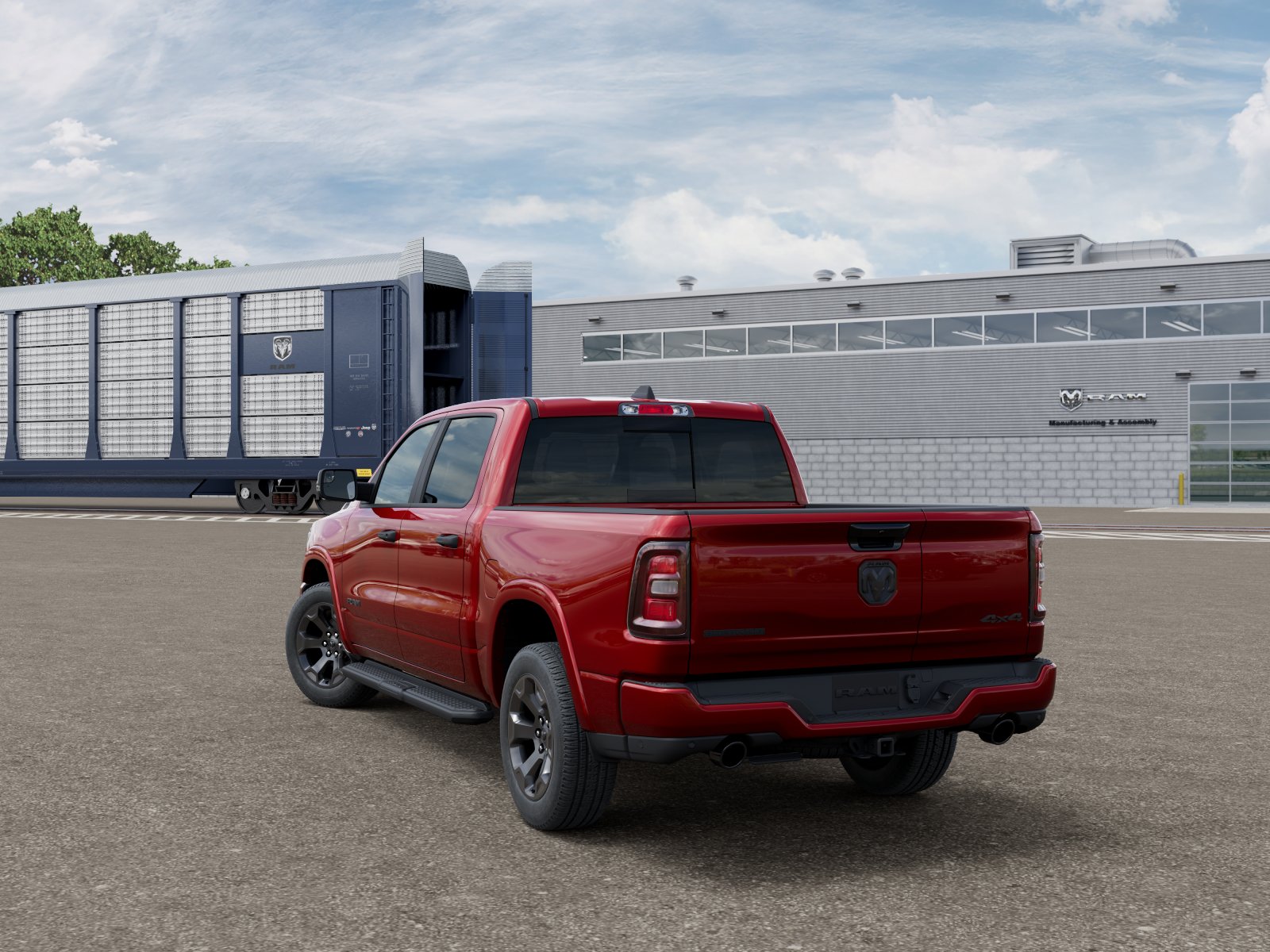 New 2026 Molten Red Pearl-Coat Exterior Paint RAM BIG HORN image 3