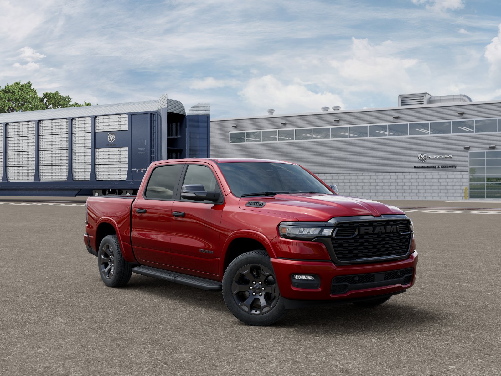 New 2026 Molten Red Pearl-Coat Exterior Paint RAM BIG HORN image 5