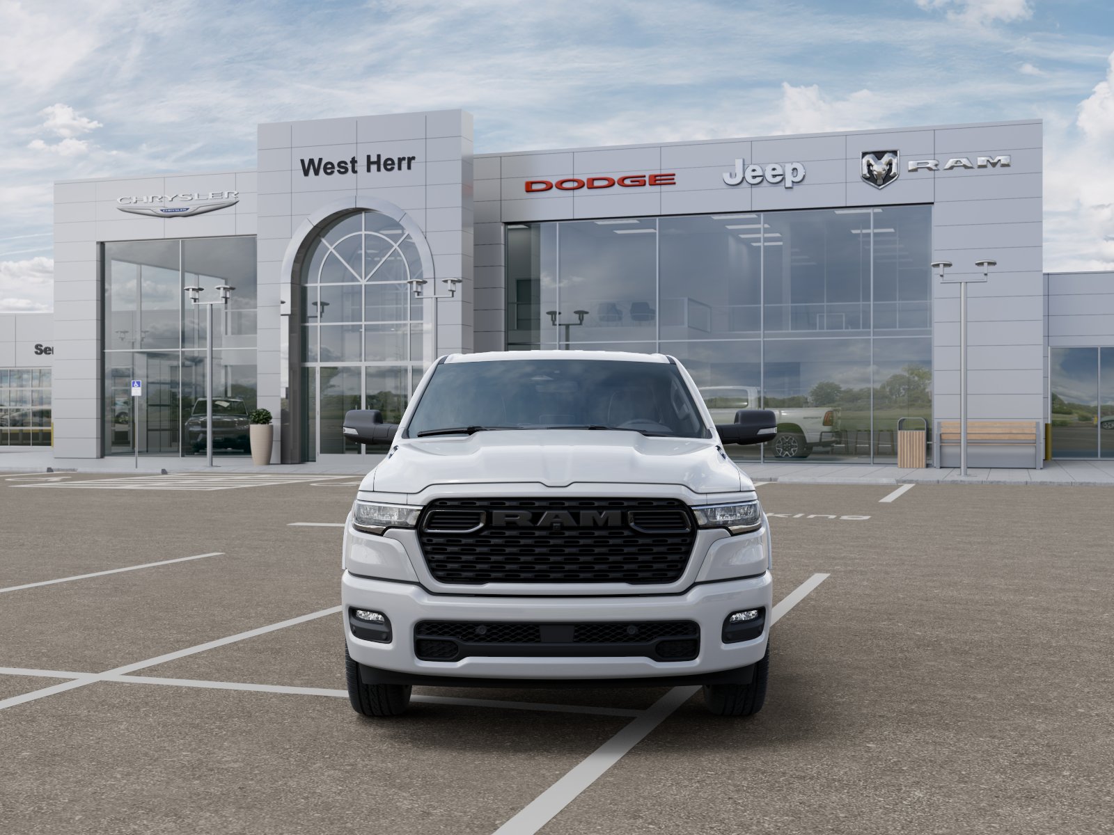 New 2026 Bright White Clear-Coat Exterior Paint RAM RAM 1500 BIG HORN CREW CAB 4X4 image 106