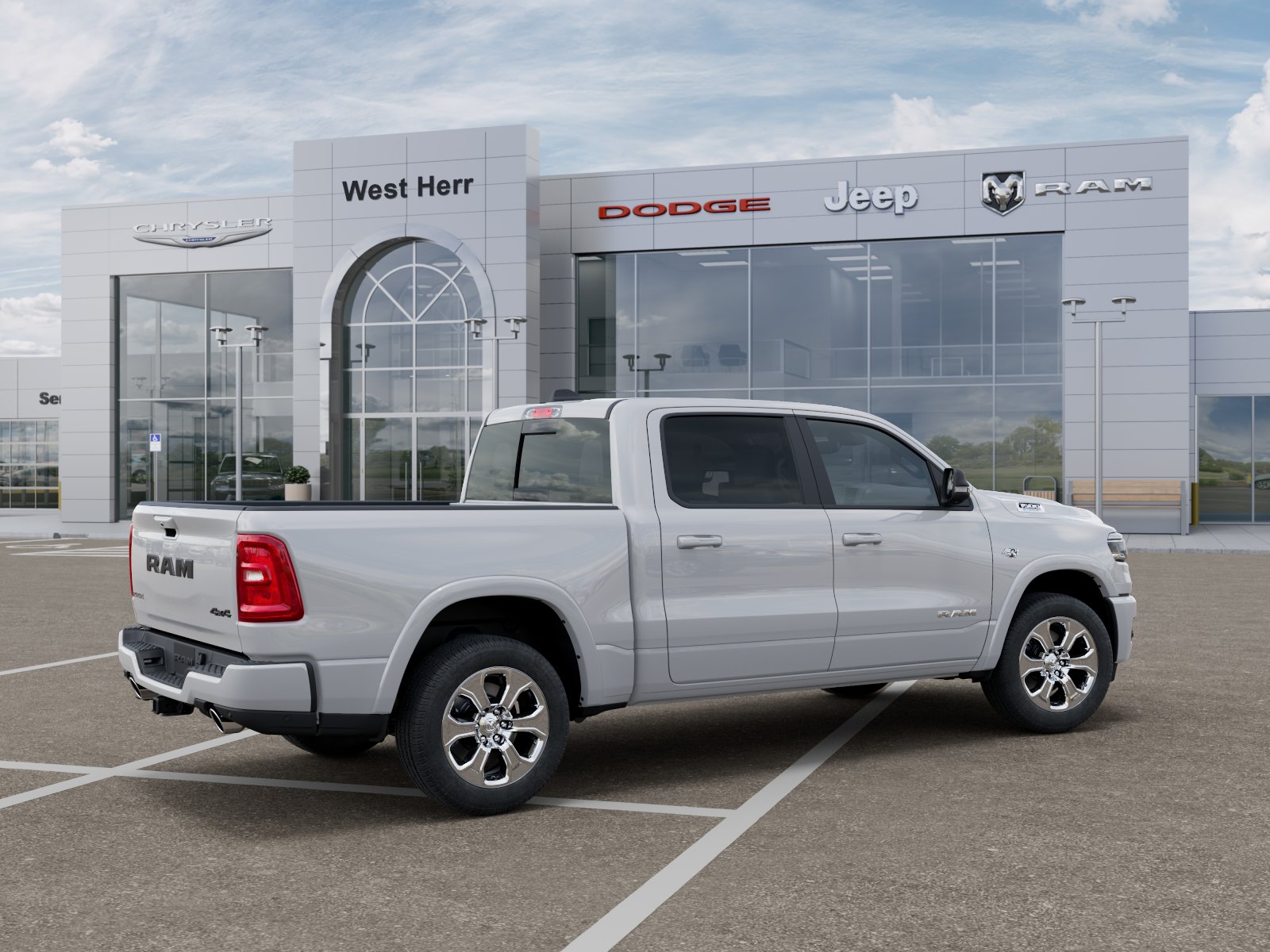 New 2026 Bright White Clear-Coat Exterior Paint RAM RAM 1500 BIG HORN CREW CAB 4X4 image 104
