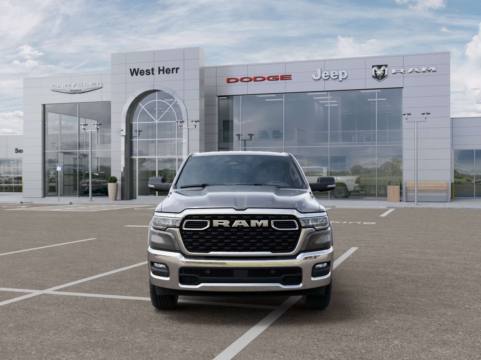 New 2026 Granite Crystal Metallic Clear-Coat Exterior Paint RAM RAM 1500 BIG HORN CREW CAB 4X4 image 32