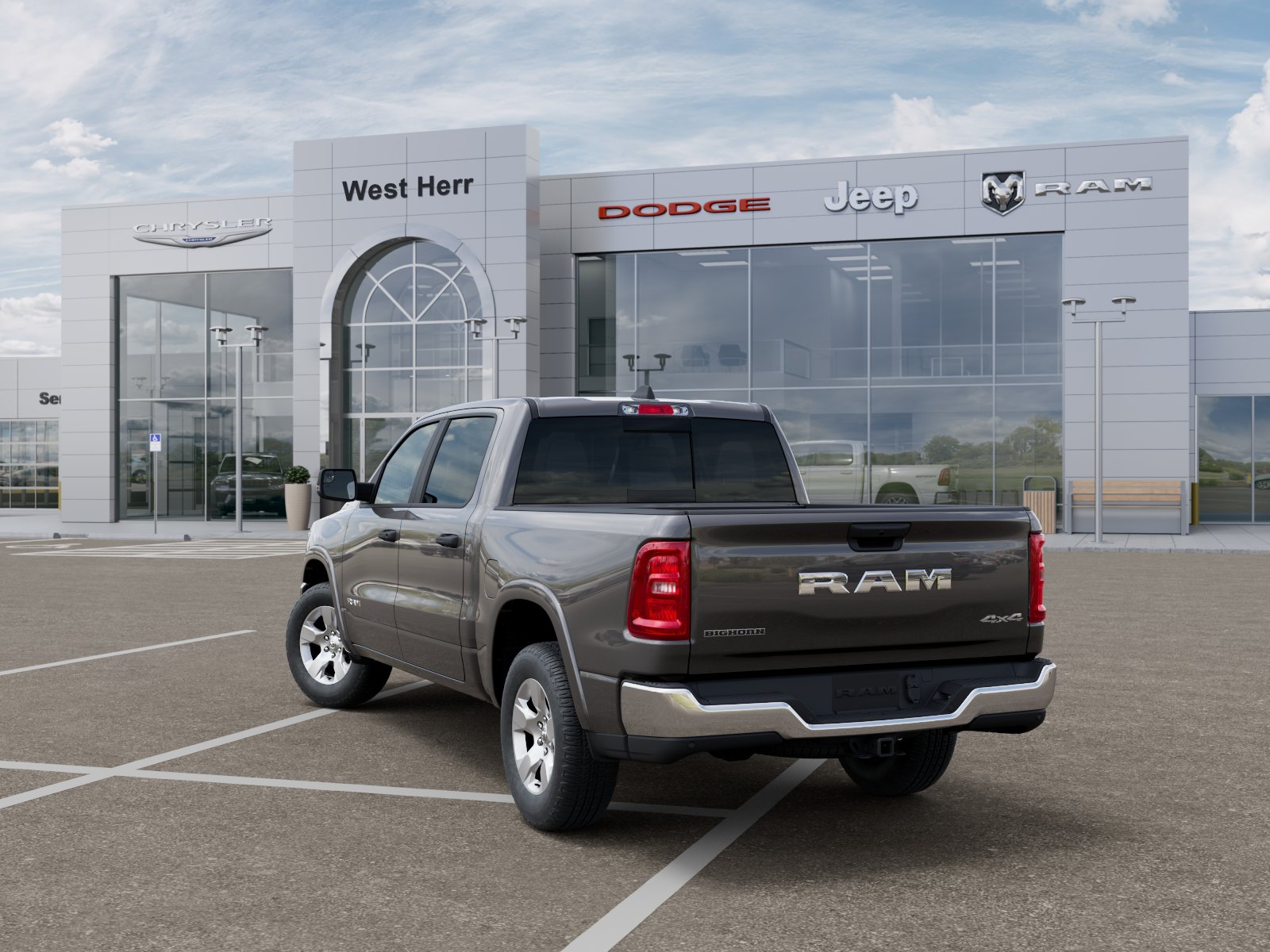 New 2026 Granite Crystal Metallic Clear-Coat Exterior Paint RAM RAM 1500 BIG HORN CREW CAB 4X4 image 29
