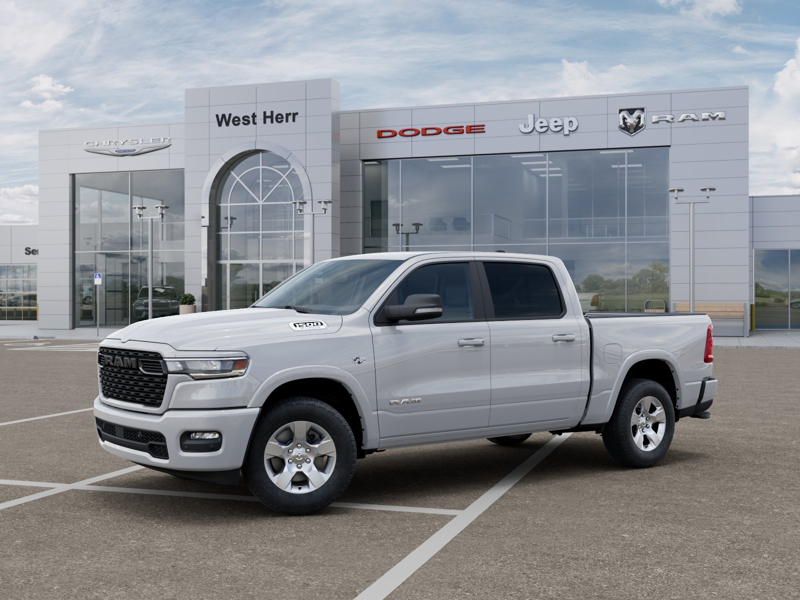 New 2026 Bright White Clear-Coat Exterior Paint RAM RAM 1500 BIG HORN CREW CAB 4X4 image 102