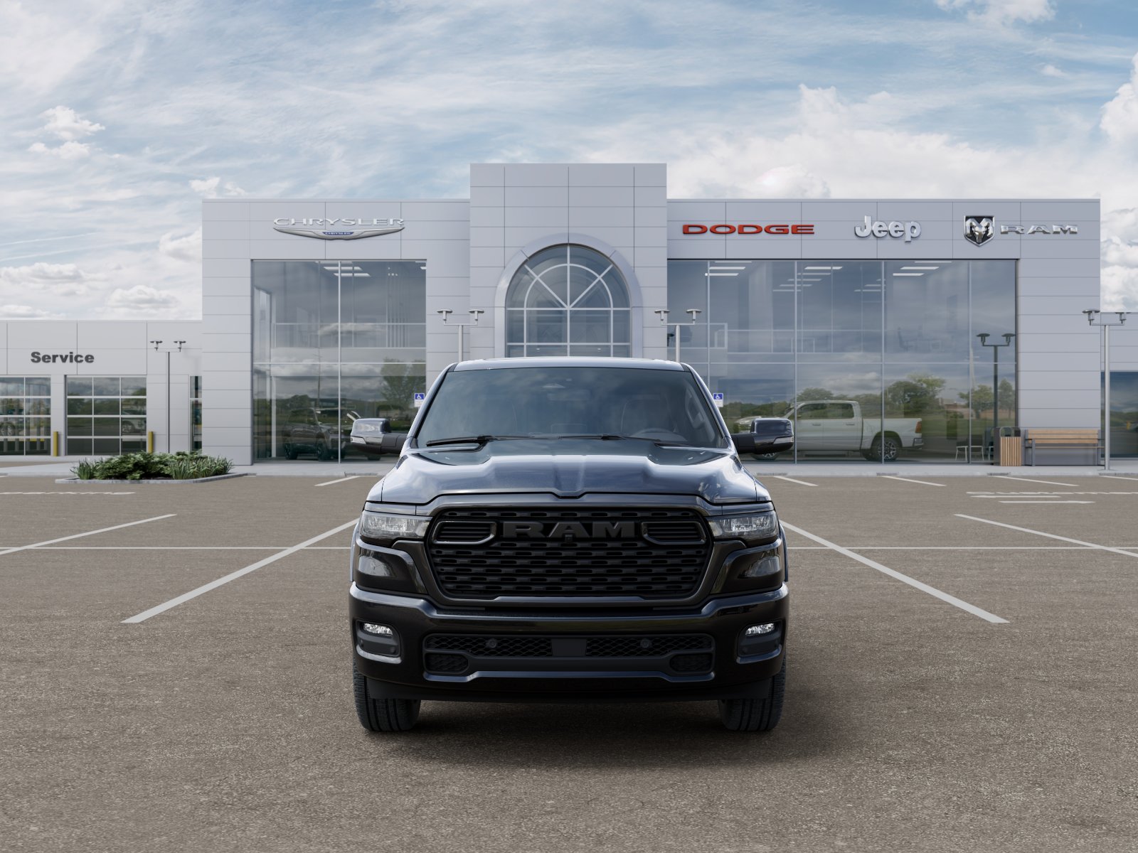 New 2026 Diamond Black Crystal Pearl-Coat Exterior Paint Ram Big Horn image 32